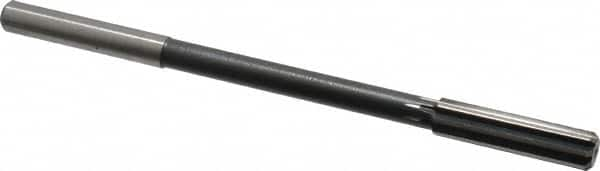 Interstate - 0.439" High Speed Steel 8 Flute Chucking Reamer - Straight Flute, 0.373" Straight Shank - Caliber Tooling