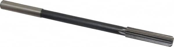 Interstate - 0.49" High Speed Steel 8 Flute Chucking Reamer - Straight Flute, 0.4355" Straight Shank - Caliber Tooling