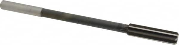 Interstate - 0.561" High Speed Steel 8 Flute Chucking Reamer - Straight Flute, 0.4355" Straight Shank - Caliber Tooling