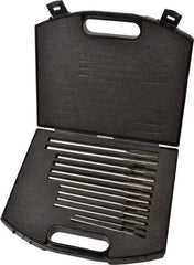 Made in USA - 0.1865" to 0.501", Chucking Reamer Set - Straight Flute, Right Hand Cut, 12 Pieces - Caliber Tooling