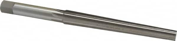 Interstate - 0.35" Small End, 0.45" Large End, 7/16" Shank, 3-11/16" Flute, Brown and Sharpe Taper Reamer #4 - Caliber Tooling