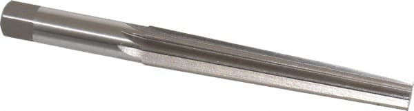 Interstate - 1/2" Small End, 0.682" Large End, 5/8" Shank, 4-3/8" Flute, Brown and Sharpe Taper Reamer #6 - Caliber Tooling