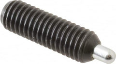 Gibraltar - M8 x 1.25, 25mm Thread Length, 5mm Plunger Projection, Steel Threaded Spring Plunger - 3.43mm Max Plunger Diam, 25mm Plunger Length, 1.5 Lb Init End Force, 4.48 Lb Final End Force, 4mm Hex - Caliber Tooling