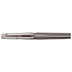 Interstate - 1.4717" Small End, 1.8005" Large End, 1-1/2" Tapered Shank, 6-1/4" Flute, 5MT Morse Taper Reamer - Caliber Tooling