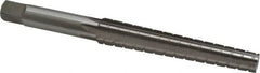 Interstate - 0.3674" Small End, 0.517" Large End, 7/16" Straight Shank, 3" Flute, 1MT Morse Taper Reamer - Caliber Tooling