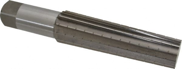 Interstate - 1.4717" Small End, 1.8005" Large End, 1-1/2" Straight Shank, 6-1/4" Flute, 5MT Morse Taper Reamer - Caliber Tooling