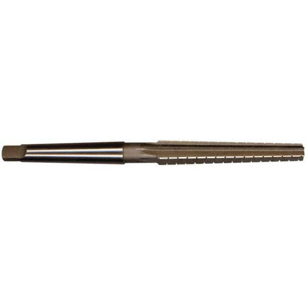 Interstate - 0.3674" Small End, 0.517" Large End, 7/16" Tapered Shank, 3" Flute, 1MT Morse Taper Reamer - Caliber Tooling