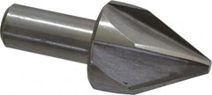 Interstate - 1-1/2" Head Diam, 3/4" Shank Diam, 6 Flute 60° High Speed Steel Countersink - Caliber Tooling