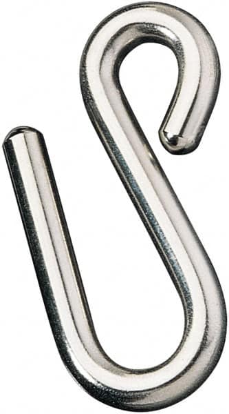 Ronstan - 15/32" Opening, 316 Stainless Steel Electropolished S-Hook - 1,320 Lb Capacity, 7/16" ID, 5/16" Wire, 3" OAL - Caliber Tooling