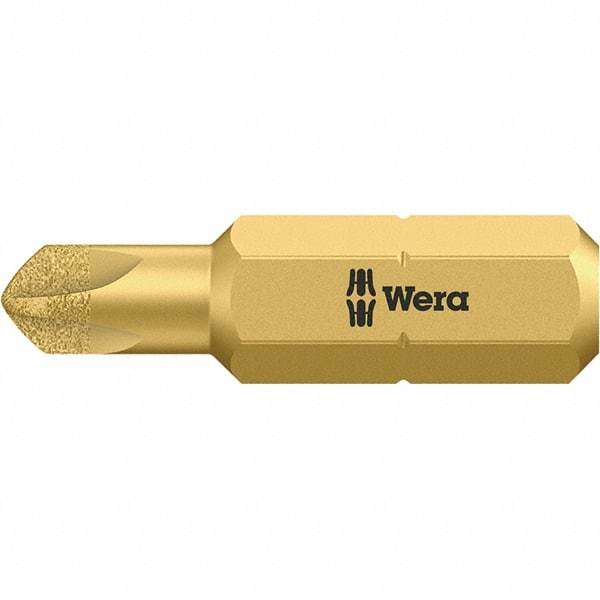 Wera - 1/4" Drive, #4 Torq-Set Screwdriver Bit - 1" OAL - Caliber Tooling