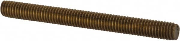 Value Collection - #10-32 2" OAL Fully Threaded Stud - Brass, Plain Finish - Caliber Tooling