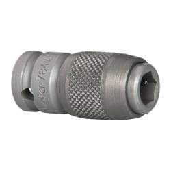 Wera - 1/4" Drive, 1/4" Insert, Hex Drive Bit Adapter - Quick Release, 1-3/16" OAL - Caliber Tooling