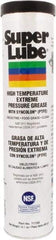 Synco Chemical - 400 g Cartridge Synthetic Extreme Pressure Grease - Translucent White, Extreme Pressure, Food Grade & High Temperature, 475°F Max Temp, NLGIG 2, - Caliber Tooling