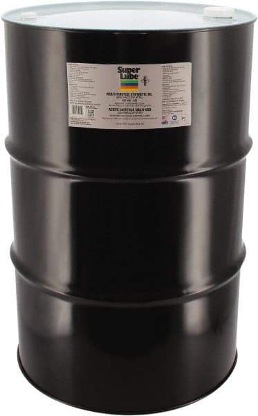 Synco Chemical - 55 Gal Drum Synthetic Multi-Purpose Oil - -42.78 to 232.22°F, SAE 85W, ISO 150, 681.5 SUS at 40°C, Food Grade - Caliber Tooling