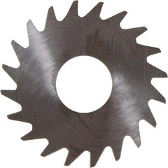 RobbJack - 3/4" Diam x 0.04" Blade Thickness x 1/4" Arbor Hole Diam, 20 Tooth Slitting and Slotting Saw - Arbor Connection, Right Hand, Uncoated, Solid Carbide, Concave Ground - Caliber Tooling