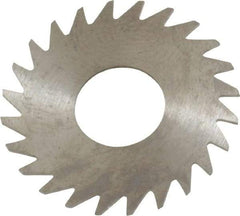 RobbJack - 1" Diam x 0.025" Blade Thickness x 3/8" Arbor Hole Diam, 24 Tooth Slitting and Slotting Saw - Arbor Connection, Right Hand, Uncoated, Solid Carbide, Concave Ground - Caliber Tooling