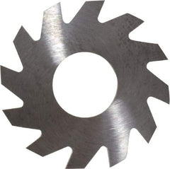 RobbJack - 1" Diam x 1/16" Blade Thickness x 3/8" Arbor Hole Diam, 12 Tooth Slitting and Slotting Saw - Arbor Connection, Right Hand, Uncoated, Solid Carbide, Concave Ground - Caliber Tooling