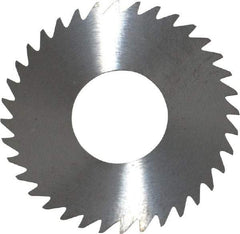 RobbJack - 1-1/4" Diam x 0.02" Blade Thickness x 1/2" Arbor Hole Diam, 36 Tooth Slitting and Slotting Saw - Arbor Connection, Right Hand, Uncoated, Solid Carbide, Concave Ground - Caliber Tooling