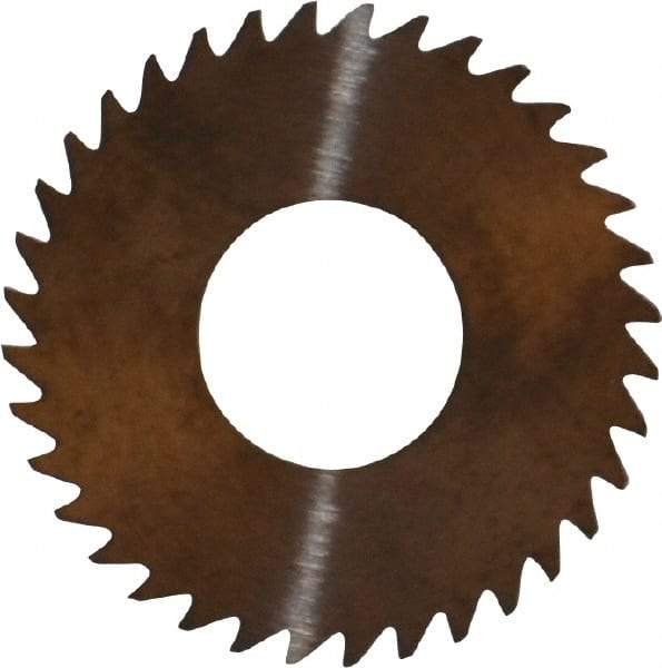 RobbJack - 1-1/4" Diam x 0.025" Blade Thickness x 1/2" Arbor Hole Diam, 36 Tooth Slitting and Slotting Saw - Arbor Connection, Right Hand, Uncoated, Solid Carbide, Concave Ground - Caliber Tooling