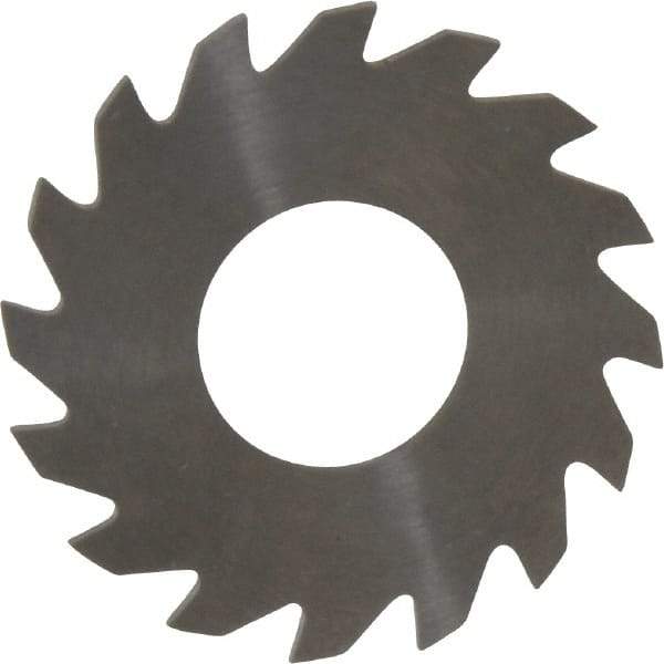 RobbJack - 1-1/4" Diam x 0.051" Blade Thickness x 1/2" Arbor Hole Diam, 16 Tooth Slitting and Slotting Saw - Arbor Connection, Right Hand, Uncoated, Solid Carbide, Concave Ground - Caliber Tooling