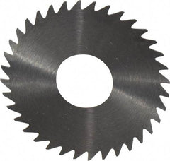 RobbJack - 1-1/2" Diam x 0.0156" Blade Thickness x 1/2" Arbor Hole Diam, 36 Tooth Slitting and Slotting Saw - Arbor Connection, Right Hand, Uncoated, Solid Carbide, Concave Ground - Caliber Tooling