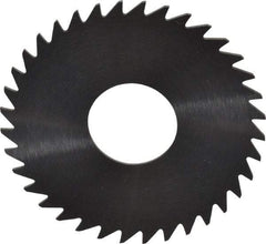 RobbJack - 1-1/2" Diam x 0.025" Blade Thickness x 1/2" Arbor Hole Diam, 36 Tooth Slitting and Slotting Saw - Arbor Connection, Right Hand, Uncoated, Solid Carbide, Concave Ground - Caliber Tooling