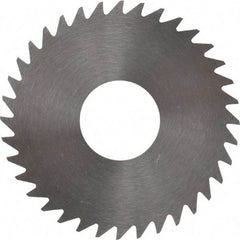 RobbJack - 1-1/2" Diam x 0.0312" Blade Thickness x 1/2" Arbor Hole Diam, 36 Tooth Slitting and Slotting Saw - Arbor Connection, Right Hand, Uncoated, Solid Carbide, Concave Ground - Caliber Tooling