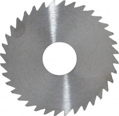 RobbJack - 1-3/4" Diam x 0.0312" Blade Thickness x 1/2" Arbor Hole Diam, 36 Tooth Slitting and Slotting Saw - Arbor Connection, Right Hand, Uncoated, Solid Carbide, Concave Ground - Caliber Tooling