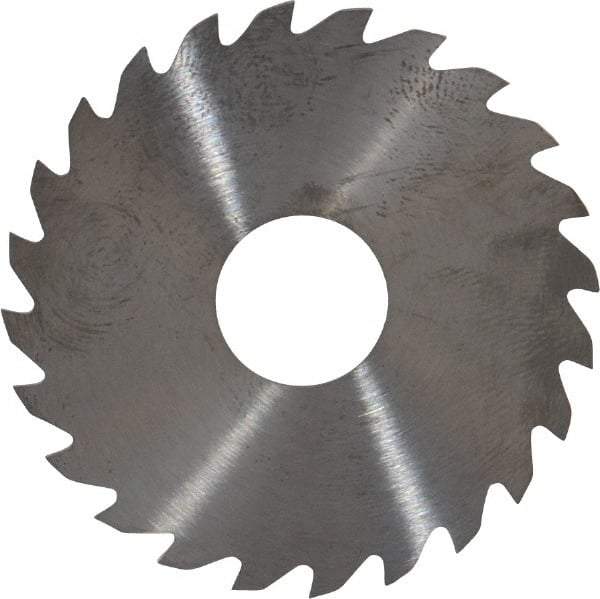 RobbJack - 1-3/4" Diam x 0.04" Blade Thickness x 1/2" Arbor Hole Diam, 24 Tooth Slitting and Slotting Saw - Arbor Connection, Right Hand, Uncoated, Solid Carbide, Concave Ground - Caliber Tooling