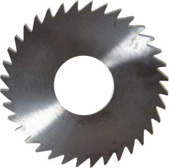 RobbJack - 1-3/4" Diam x 0.0937" Blade Thickness x 5/8" Arbor Hole Diam, 36 Tooth Slitting and Slotting Saw - Arbor Connection, Right Hand, Uncoated, Solid Carbide, Concave Ground - Caliber Tooling