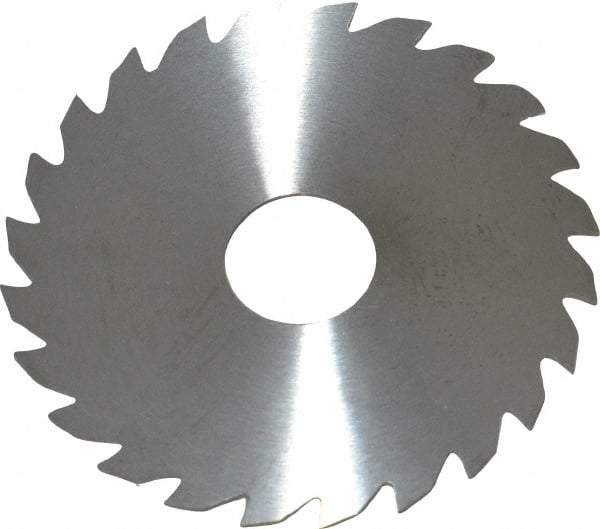 RobbJack - 2" Diam x 0.0312" Blade Thickness x 1/2" Arbor Hole Diam, 24 Tooth Slitting and Slotting Saw - Arbor Connection, Right Hand, Uncoated, Solid Carbide, Concave Ground - Caliber Tooling