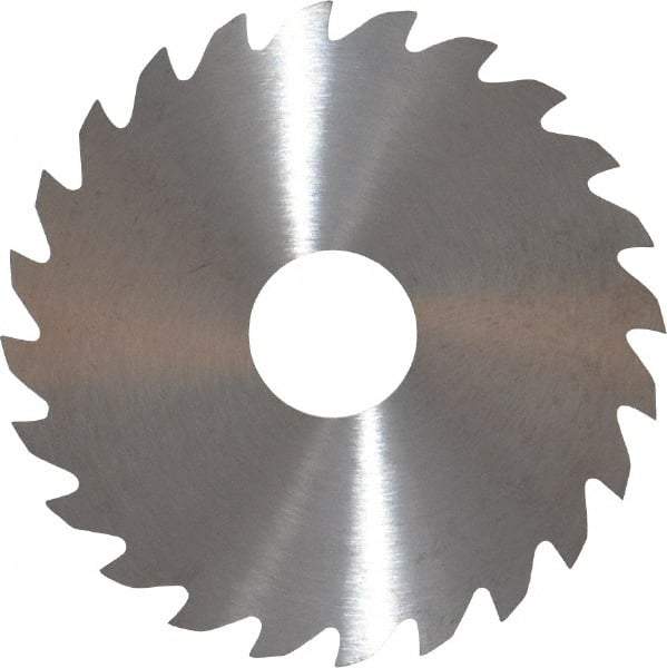 RobbJack - 2" Diam x 0.04" Blade Thickness x 1/2" Arbor Hole Diam, 24 Tooth Slitting and Slotting Saw - Arbor Connection, Right Hand, Uncoated, Solid Carbide, Concave Ground - Caliber Tooling