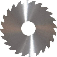 RobbJack - 2" Diam x 0.04" Blade Thickness x 1/2" Arbor Hole Diam, 24 Tooth Slitting and Slotting Saw - Arbor Connection, Right Hand, Uncoated, Solid Carbide, Concave Ground - Caliber Tooling