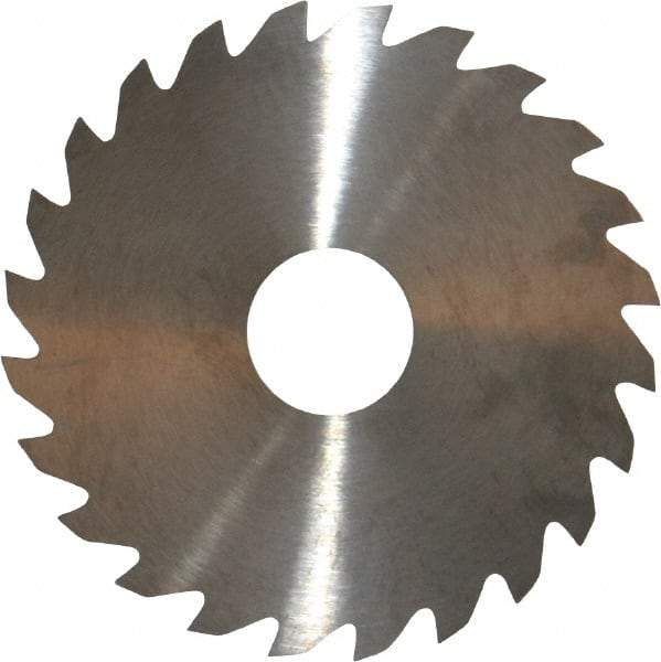 RobbJack - 2" Diam x 0.051" Blade Thickness x 1/2" Arbor Hole Diam, 24 Tooth Slitting and Slotting Saw - Arbor Connection, Right Hand, Uncoated, Solid Carbide, Concave Ground - Caliber Tooling