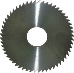 RobbJack - 2-1/4" Diam x 1/8" Blade Thickness x 5/8" Arbor Hole Diam, 56 Tooth Slitting and Slotting Saw - Arbor Connection, Right Hand, Uncoated, Solid Carbide, Concave Ground - Caliber Tooling