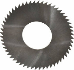 RobbJack - 2-1/2" Diam x 0.0468" Blade Thickness x 1" Arbor Hole Diam, 56 Tooth Slitting and Slotting Saw - Arbor Connection, Right Hand, Uncoated, Solid Carbide, Concave Ground - Caliber Tooling