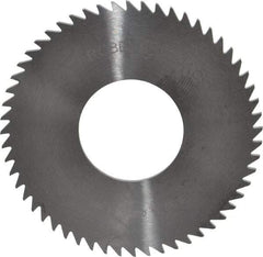 RobbJack - 2-1/2" Diam x 1/16" Blade Thickness x 1" Arbor Hole Diam, 56 Tooth Slitting and Slotting Saw - Arbor Connection, Right Hand, Uncoated, Solid Carbide, Concave Ground - Caliber Tooling