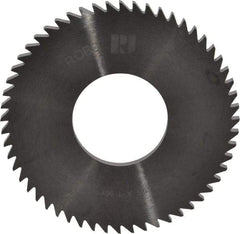 RobbJack - 2-1/2" Diam x 1/8" Blade Thickness x 1" Arbor Hole Diam, 56 Tooth Slitting and Slotting Saw - Arbor Connection, Right Hand, Uncoated, Solid Carbide, Concave Ground - Caliber Tooling