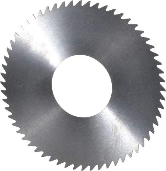 RobbJack - 2-3/4" Diam x 0.023" Blade Thickness x 1" Arbor Hole Diam, 60 Tooth Slitting and Slotting Saw - Arbor Connection, Right Hand, Uncoated, Solid Carbide, Concave Ground - Caliber Tooling