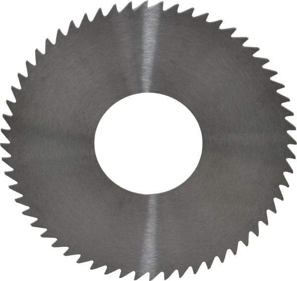 RobbJack - 2-3/4" Diam x 0.0312" Blade Thickness x 1" Arbor Hole Diam, 60 Tooth Slitting and Slotting Saw - Arbor Connection, Right Hand, Uncoated, Solid Carbide, Concave Ground - Caliber Tooling