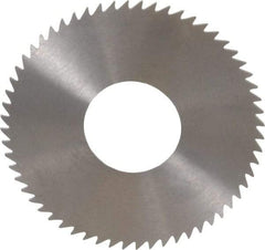 RobbJack - 2-3/4" Diam x 0.0468" Blade Thickness x 1" Arbor Hole Diam, 60 Tooth Slitting and Slotting Saw - Arbor Connection, Right Hand, Uncoated, Solid Carbide, Concave Ground - Caliber Tooling