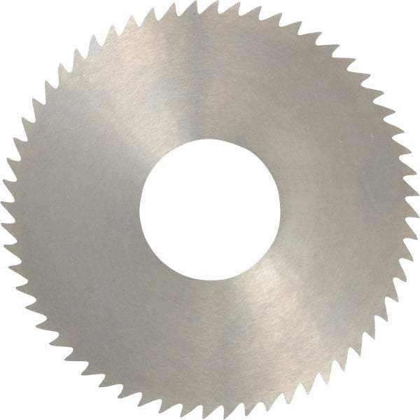 RobbJack - 3" Diam x 0.0312" Blade Thickness x 1" Arbor Hole Diam, 60 Tooth Slitting and Slotting Saw - Arbor Connection, Right Hand, Uncoated, Solid Carbide, Concave Ground - Caliber Tooling