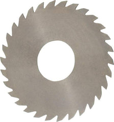 RobbJack - 3" Diam x 0.0468" Blade Thickness x 1" Arbor Hole Diam, 30 Tooth Slitting and Slotting Saw - Arbor Connection, Right Hand, Uncoated, Solid Carbide, Concave Ground - Caliber Tooling