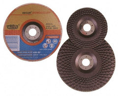 Value Collection - 5" 60 Grit Aluminum Oxide Cutoff Wheel - 0.04" Thick, 7/8" Arbor, 12,220 Max RPM - Caliber Tooling