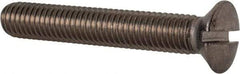 Value Collection - M8x1.25 Metric Coarse, 50mm OAL Slotted Drive Machine Screw - Oval Head, Grade 18-8 & A2 Stainless Steel, Uncoated, Without Washer - Caliber Tooling