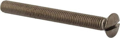 Value Collection - M8x1.25 Metric Coarse, 80mm OAL Slotted Drive Machine Screw - Oval Head, Grade 18-8 & A2 Stainless Steel, Uncoated, Without Washer - Caliber Tooling