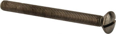 Value Collection - M8x1.25 Metric Coarse, 90mm OAL Slotted Drive Machine Screw - Oval Head, Grade 18-8 & A2 Stainless Steel, Uncoated, Without Washer - Caliber Tooling