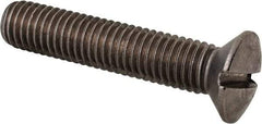 Value Collection - M10x1.50 Metric Coarse, 50mm OAL Slotted Drive Machine Screw - Oval Head, Grade 18-8 & A2 Stainless Steel, Uncoated, Without Washer - Caliber Tooling