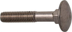 Value Collection - M6x1 35mm Length Under Head, Standard Square Neck, Carriage Bolt - Austenitic Grade A2 Stainless Steel, - Caliber Tooling