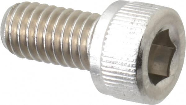 Value Collection - M6x1.00 Metric Coarse Hex Socket Drive, Socket Cap Screw - Grade 316 & Austenitic A4 Stainless Steel, Uncoated, Fully Threaded, 12mm Length Under Head - Caliber Tooling